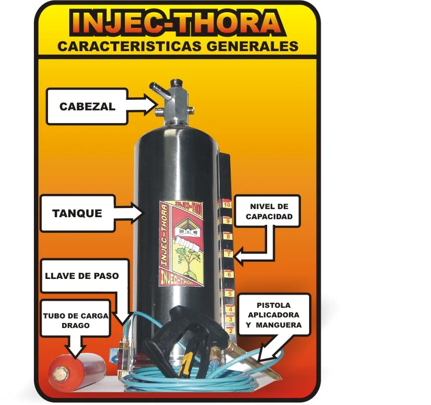 Inyectora para Bicho Taladro